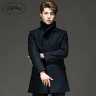 Распродажа, осенне-зимнее мужское шерстяное пальто, длинное пальто, Мужское пальто, высококачественное шерстяное пальто от производителя