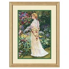 Высокое качество красивый Ностальгический Счетный Набор для вышивки крестом размеры 35119 в ее саду леди девушки