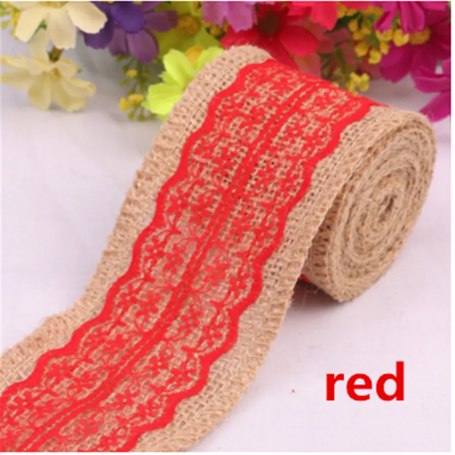 Длина 2 м в ширину 6 см Натуральная кружевная отделка DIY ВЕНОК крафт оберточная