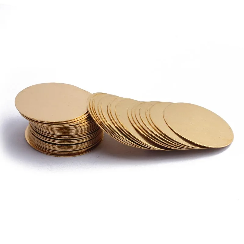 

10pcs Raw Brass 30mm 35mm 38mm 40mm Round Blank Stamping Tags Charms For DIY Jewelry Findings Making