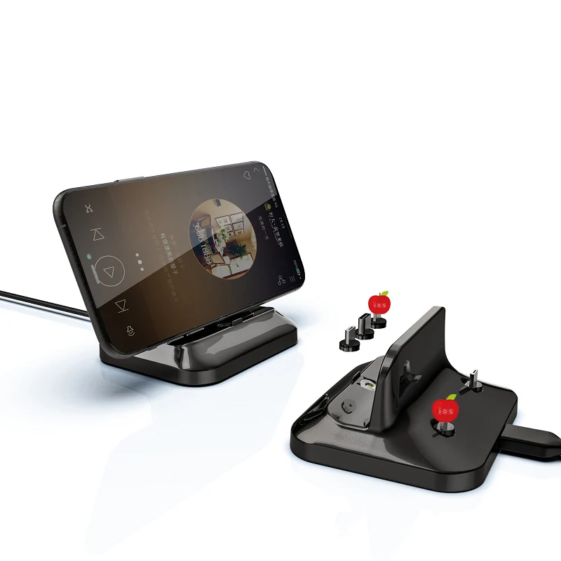 Магнитное зарядное устройство DISOUR для телефонов iphone Huawei док-станция XiaoMi Android Type-C