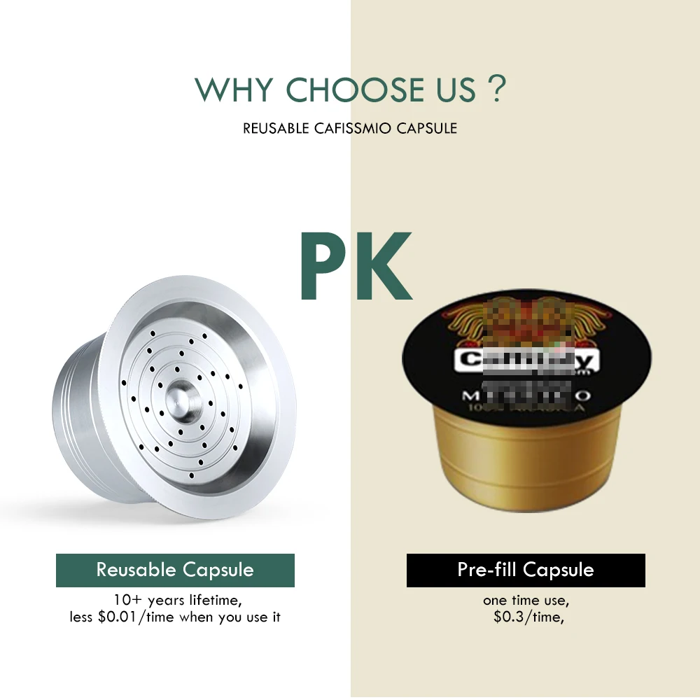 Многоразовые кофейные капсулы ICafilas из нержавеющей стали Cafissimo Classic/K FEE кофеварка