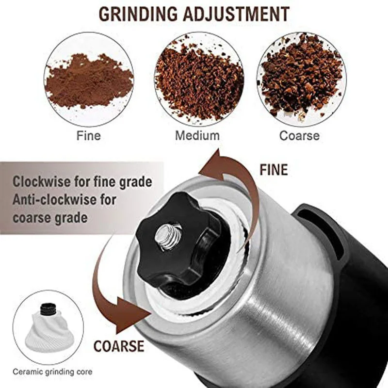 304 Stainless Steel Coffee Grinder Rodanny Upgrade Chestnut  Manual Portable Handheld High Quality Handmade Grinder Coffee Maker enlarge