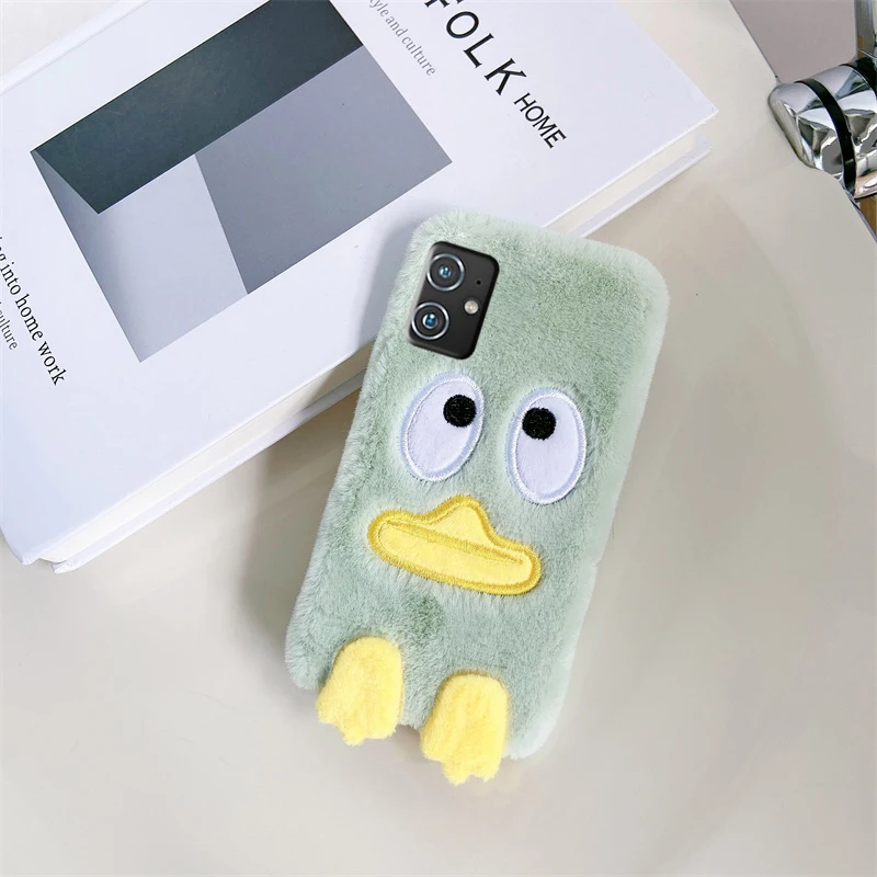Милый Меховой чехол для Asus ZenFone 8 ZS590KS 7 6 5 4 Max ZC520KL ZD553KL ZE554KL Pro 3 ZE552KL ZE520KL ZC553KL
