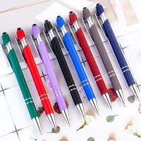 8pcslot promotion ballpoint pen 2 in 1 stylus drawing tablet pens capacitive screen touch pen school office writing stationery