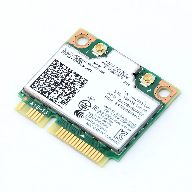 Беспроводная карта адаптера для Intel 7260 7260HMW BN 802.11bgn 300 Мбит/с Bluetooth 4 0 Mini PCI E Wifi dell asus