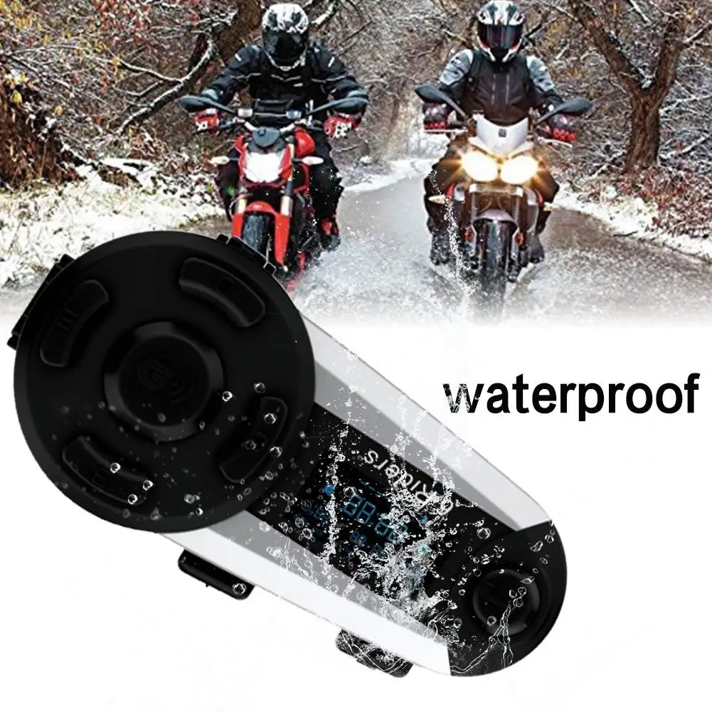 Беспроводной Bluetooth домофон для мотоциклетного шлема поддержка 6 всадников