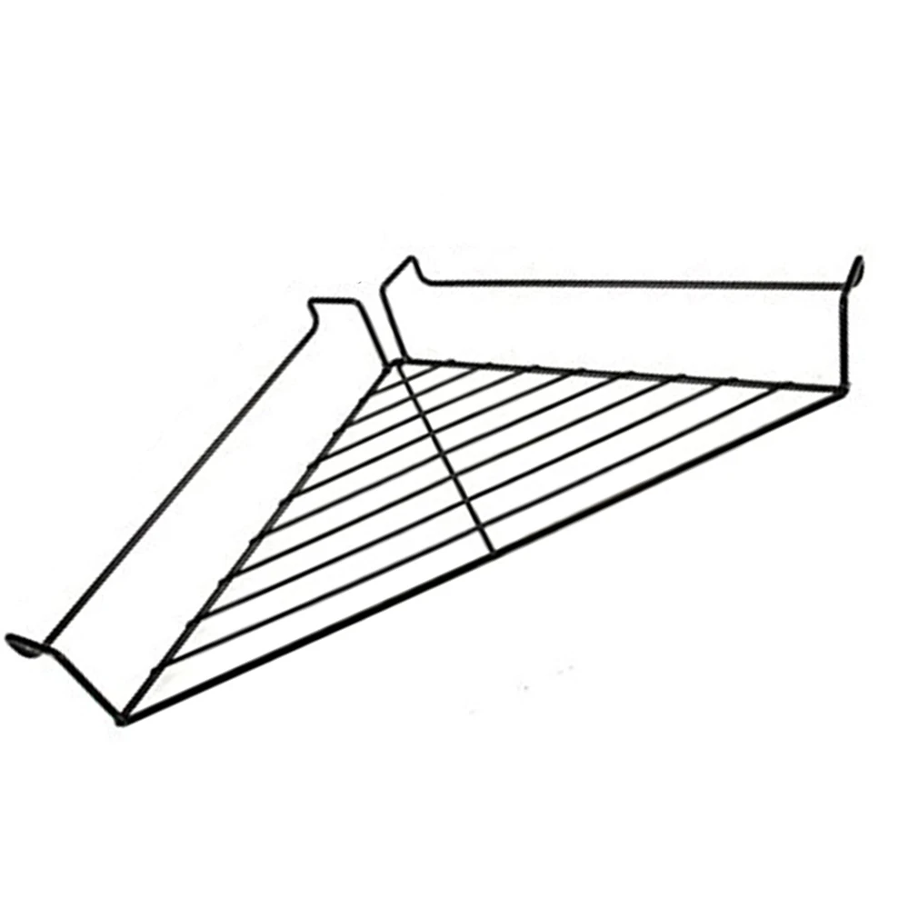 Черная современная металлическая офисная подвесная угловая полка для хранения