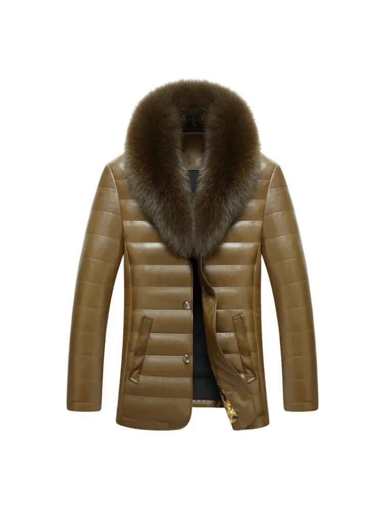 Горячая Распродажа 2021 Новая мужская обувь из натуральной кожи куртка пуховик