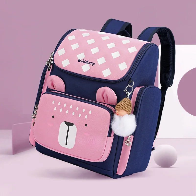 Fashion Children School Bags For Girls Kids orthopedic Schoolbag pink Cartoon Kids School Backpacks Mochila Infantil