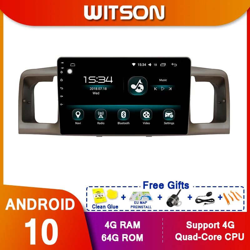 WITSON 9 &quotFULL HD сенсорный экран Android 10 0 Восьмиядерный Автомобильный GPS