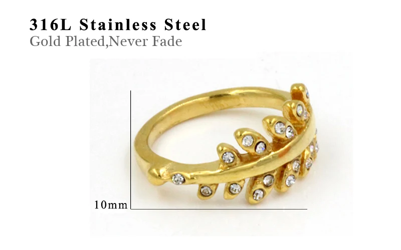 Женские кольца из нержавеющей стали LUXUSTEEL Аксессуары для девушек и женщин на