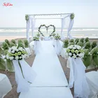 5 м10 м из пряжи Кристалл рулон тюля Прозрачные Свадебные фон свадебные украшения из органзы стул с обивкой из ткани с поясом юбка Тюль цветок Роза свадебные принадлежности 5z