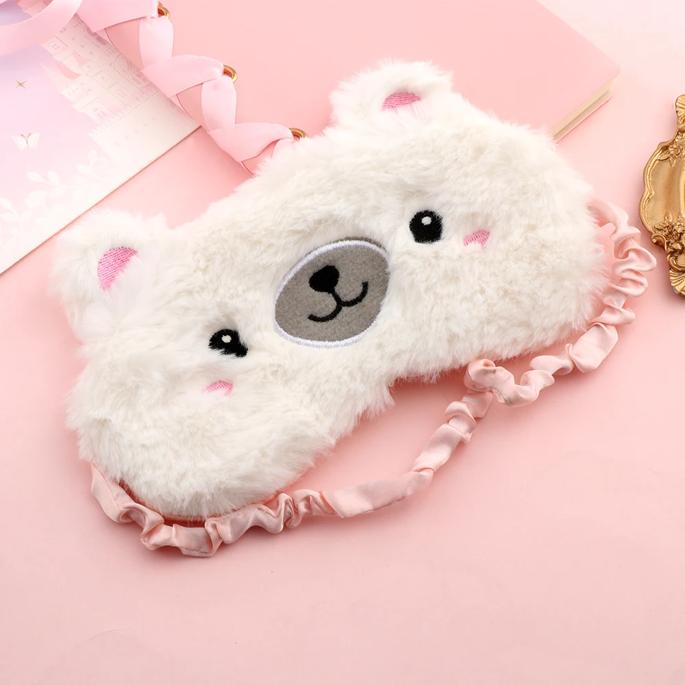 Маска для сна с медведем Рождественская маска животными плюшевая Тканевая коала