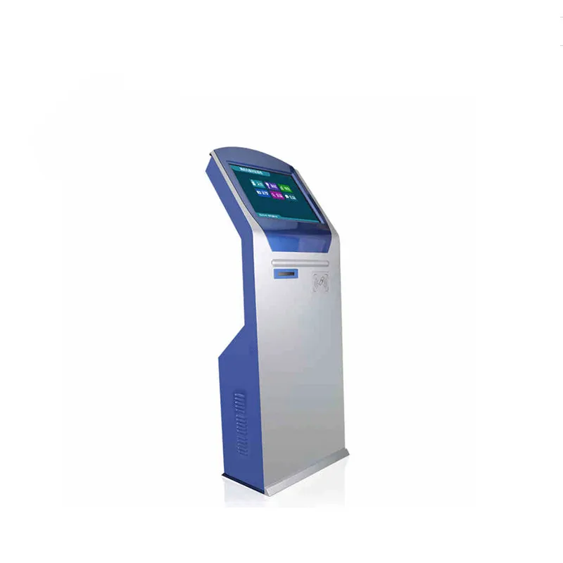 19 inches floor standing queue system printer queue kiosk