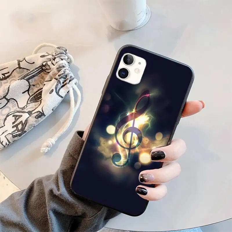 

Music notes Phone Case for iPhone 11 12 pro XS MAX 8 7 6 6S Plus X 5S SE 2020 XR mini