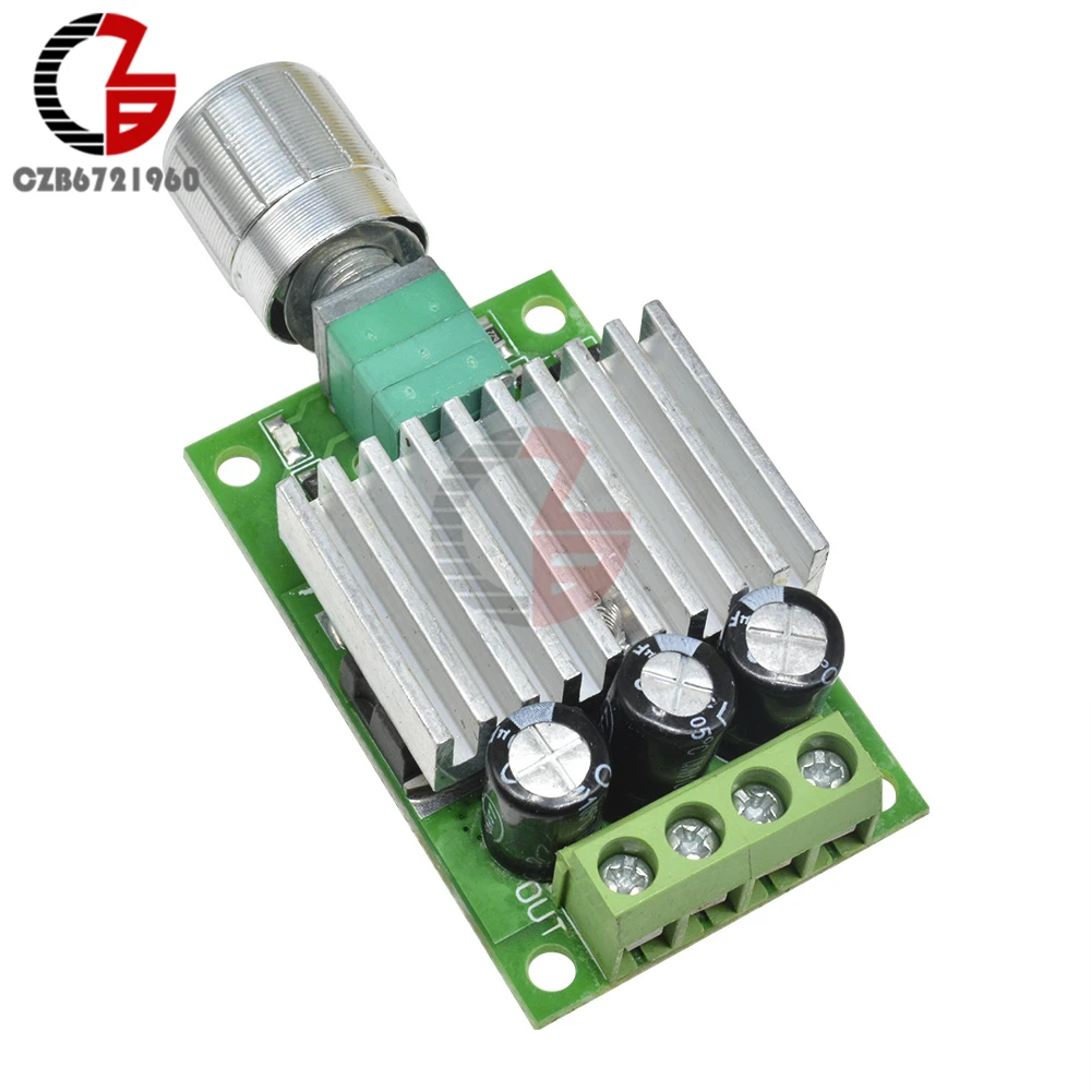 10A 12 V-30 V PWM контроллер скорости мотора постоянного тока 12V 24V Регулируемый регулятор скорости Диммер переключатель управления для мотора вентилятора светодиодный свет