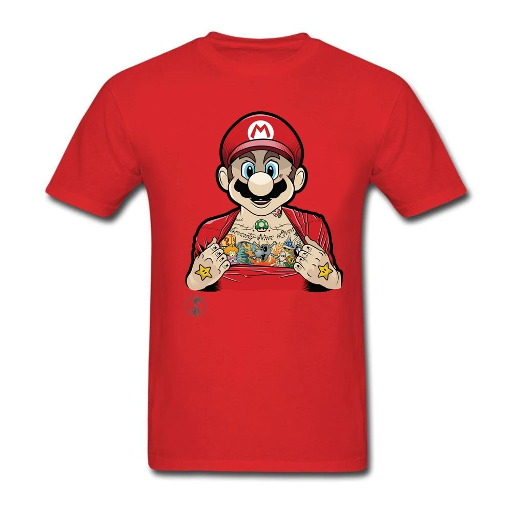 Super Mario Bros поставленные зоводами непосредственно Подростковая круглый вырез