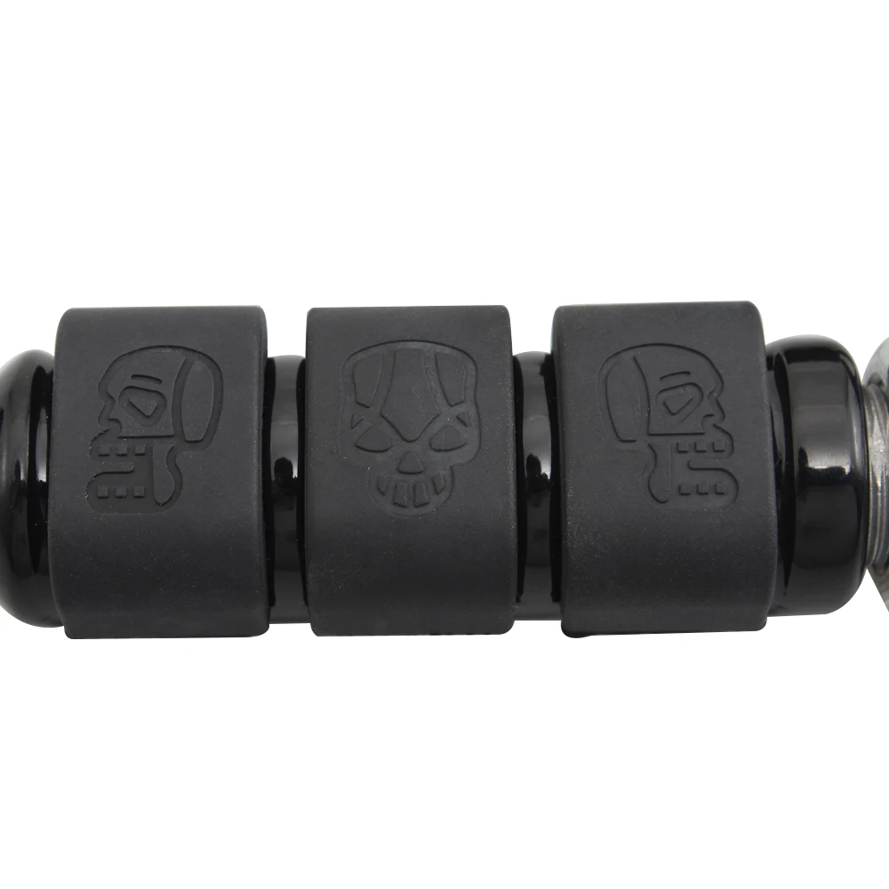 New Skull Anti Vibe Vibration Stirrup Heel Rests Foot Rest Pegs For Harley Softail DYNA FXDF FAT BOB FXDC FXDX Sportster Touring |