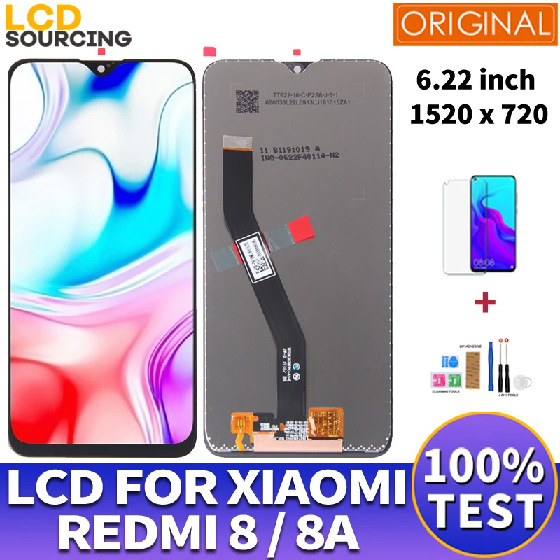 ЖК дисплей 6 22 дюйма для Xiaomi Redmi 8 с сенсорным экраном в сборе дигитайзер REDMI 8A