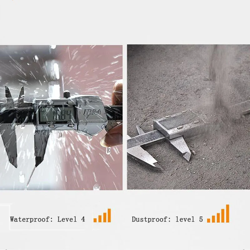 Электронный цифровой дисплей штангенциркуль 150 мм из нержавеющей стали IP54