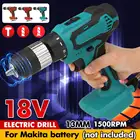 Аккумуляторная электрическая дрель, 18 в, 13 мм, патрон 38 дюйма, отвертка для аккумулятора Makita, Беспроводная электрическая мини дрель, отвертка, электроинструменты