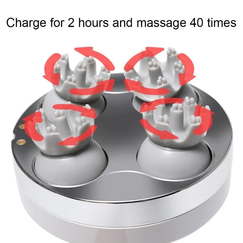 

Electric Head Massager Wireless Scalp Massager Waterproof Care Massage Neck Shoulder Body Kneading Health Massage Tissue De G3U5