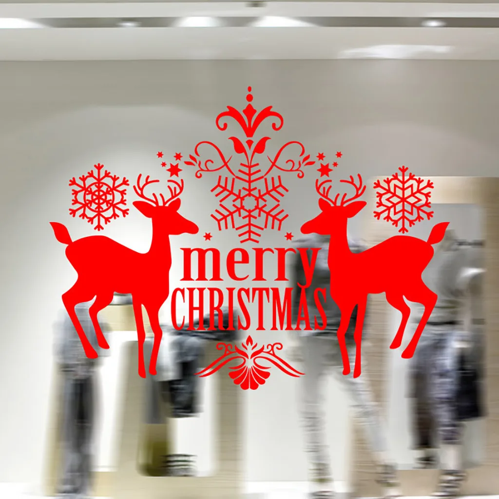 1 шт. веселые рождественские наклейки виниловые художественные с изображением