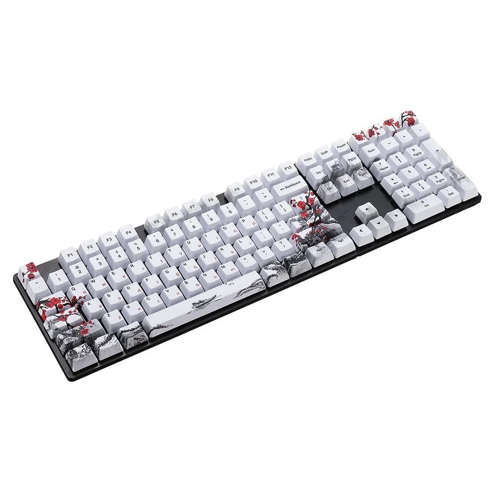 

Rk61 gk61 gk64 mechanical key, PBT key cover, 109 key OEM configuration file, PBT sublimation five side key group