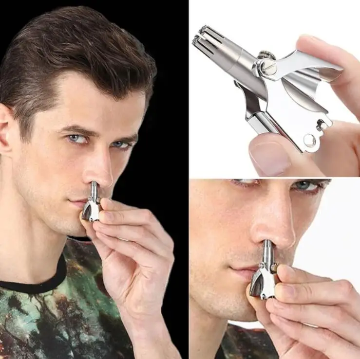 Портативный триммер для ушей бровей носа волос Vibrissa лезвие ручное резчик носовых