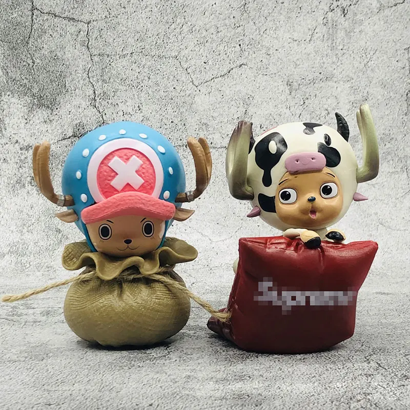 One Piece Anime Figure Christmas Gifts Q Version Tide Brand Bag Chopper Action Figures Cute Pet Creative Anime Figures Choba Toy