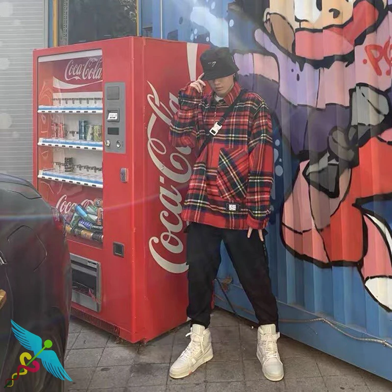 

Men WELLDONE Women WE11DONE Fashion Clothing Trends Coats High Quality Check Striped Zipper Sweatshirt Jacket