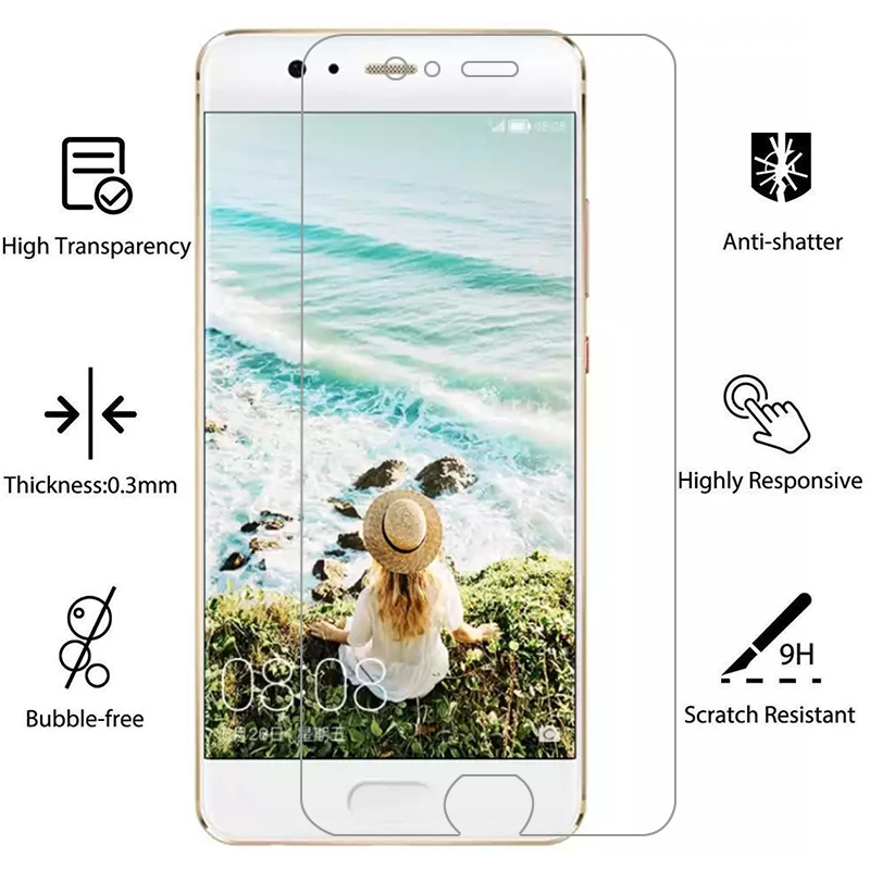 Чехол для huawei p10 чехол из закаленного стекла защита экрана на huaweip10 p 10 защитный