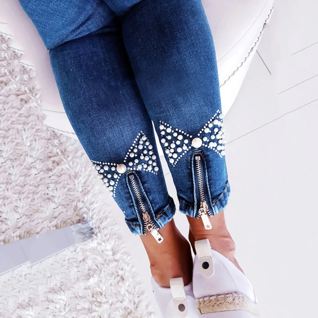 SAGACE Basics обтягивающие джинсы уличная мода пуш ап джинсовые брюки женские