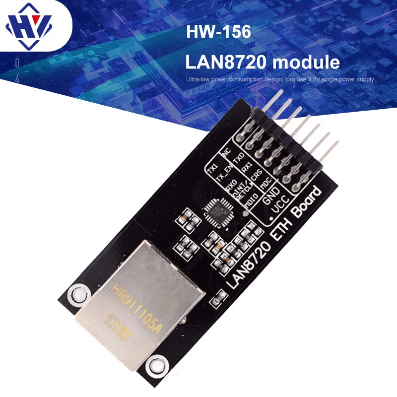 

LAN8720 Network Module Ethernet Transceiver PHY Embedded Web Server RMII Interface MDIX Regulator I/O Voltage Development Board