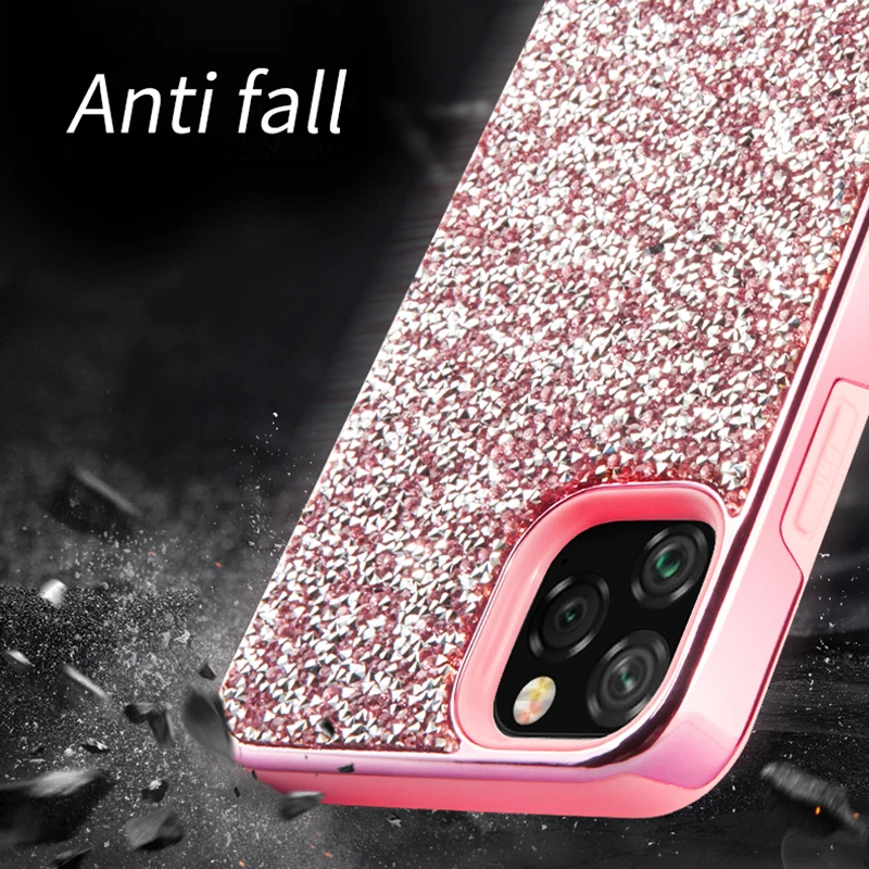 Блестящий чехол 2 в 1 для iPhone 11 Pro Max 6 6s 7 8 Plus X 10 XR XS Max|Бамперы| |