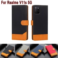flip case for realme v11s 5g cover leather card stand phone protector shell for realme v 11s v11 s wallet cases book etui coque