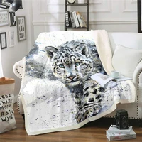 castle fairy oil painting tiger ink painting sherpa throw blanket wildlife animals throw blankets for couch sofa bed living