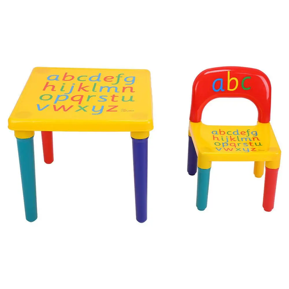 Alphabet ABC Children's Desk and Chair Set Child Kids Study Printing Table | Мебель