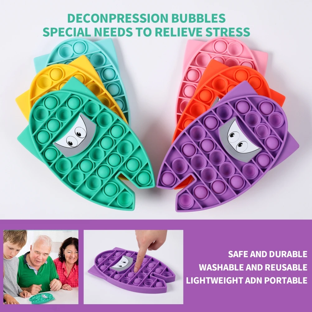 

Push Bubble Fidget Sensory Toy Autism Special Needs Stress Reliever Helps Relieve Stress and Increase Focus Soft Squeeze Toy