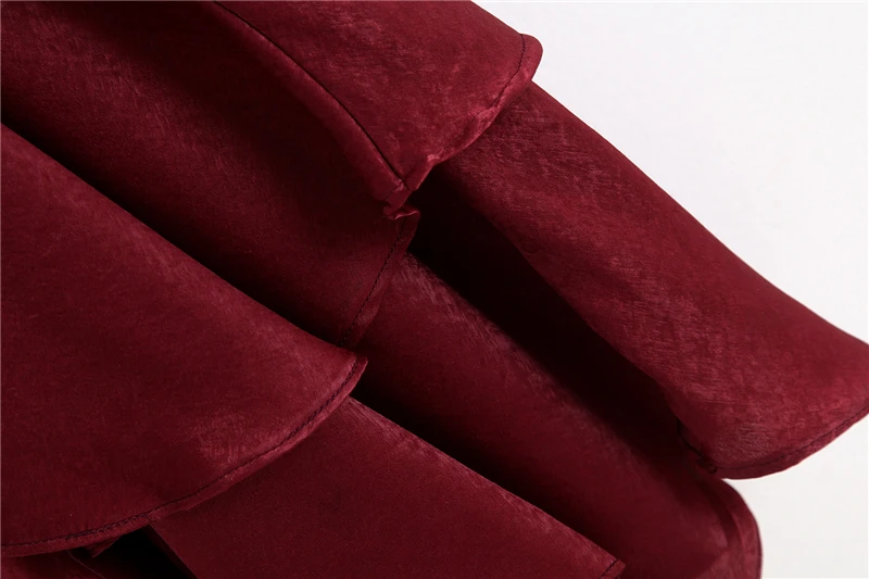 OMIKRON Новое Элегантное вискозное платье для женщин с длинным рукавом-фонариком