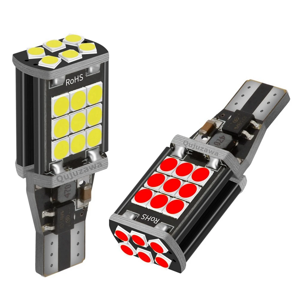 2 шт. T15 W16W WY16W супер ярсветодиодный ные Автомобильные стоп-сигналы поворотники
