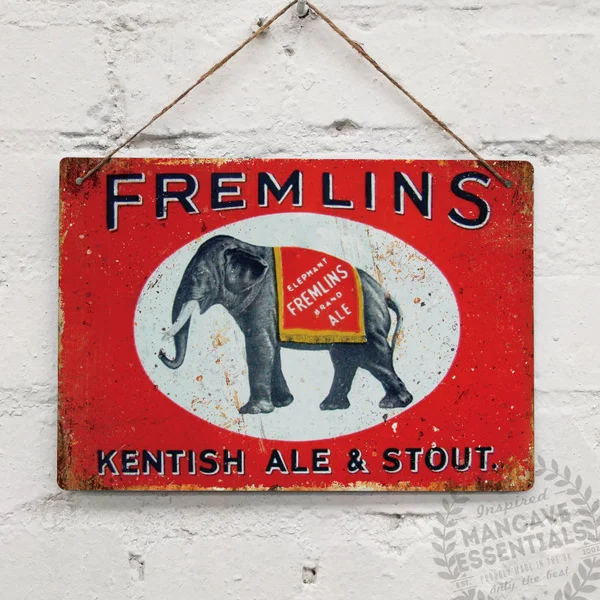 Fremlinsbeer Ale & Stout ландшафт мужская пещера украшение бара паба лагер металлическая