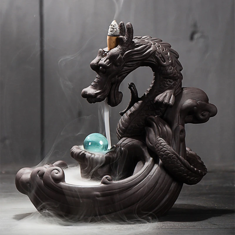 Горелка для благовоний Dragon Smoke с обратным потоком креативный домашний декор