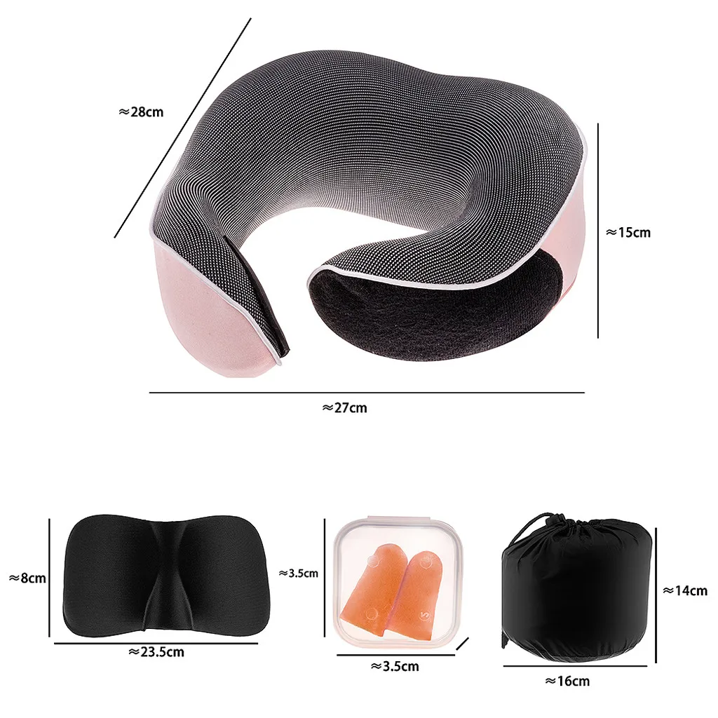 Подушка для путешествий из пены с эффектом памяти нагрудник подушка шеи