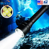 zk20 dropshipping diving flashlight t6 underwater scuba flashlights 100m safety dive light torch for under water sports
