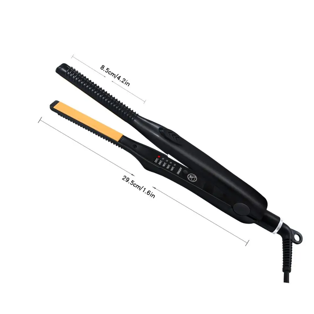

2 in 1 Mini Professional Hair Curler Hair Straightener Flat Iron Hair Straightening Corrugated Iron Curling Tong Styling Tool