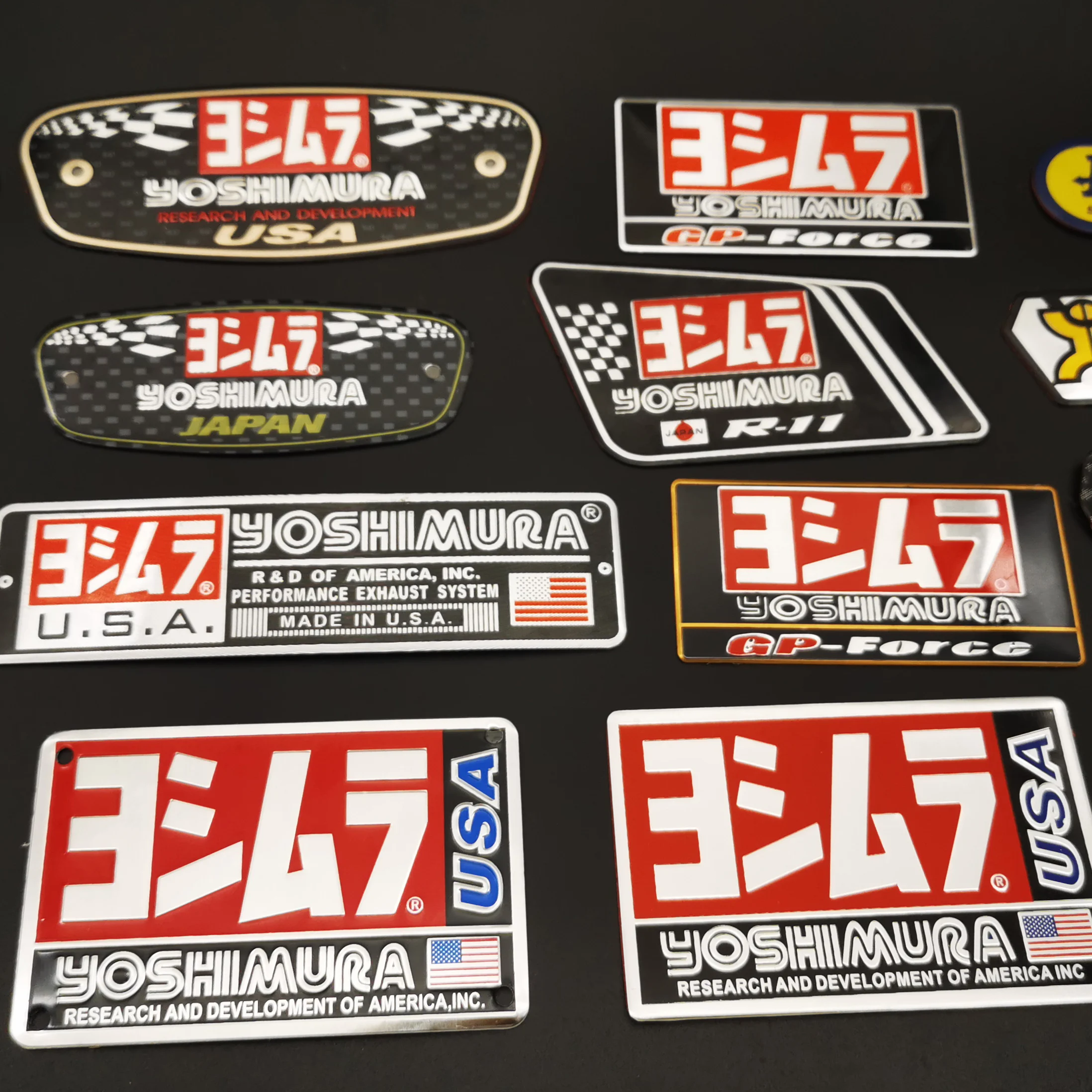 2 шт./лот Новое поступление алюминиевая выхлопная труба мотоцикла наклейка на