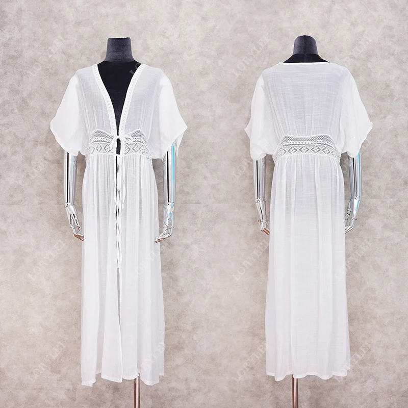 Туники для пляжа купальник накидка женский длинный кафтан Пляжная пляжная