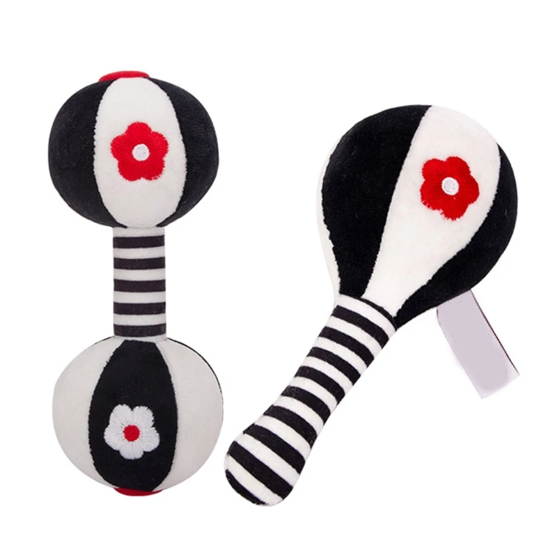 

Musical Handbell Baby Grabbing Sensory Training Plush Rattle Crib Accessories